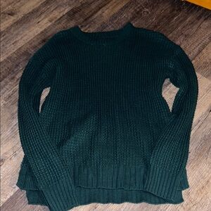 Waffle knit sweater